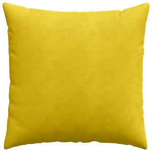 Cuscini da Divano 2 pcs Giallo 80 x 80 cm Tessuto in Cords 42014064