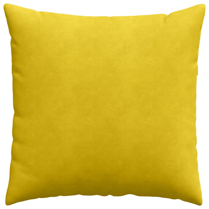 Cuscini da Divano 2 pcs Giallo 80 x 80 cm Tessuto in Cords 42014064
