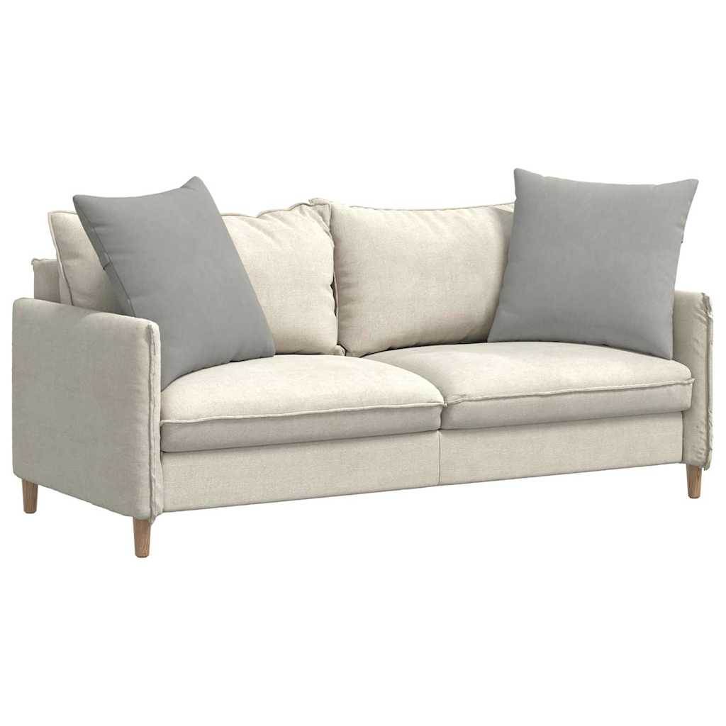 Cuscini da Divano 2 pz-Set di 2 Cuscini per Sofa Grigio chiaro 80 x 80 cm Tessuto 966171