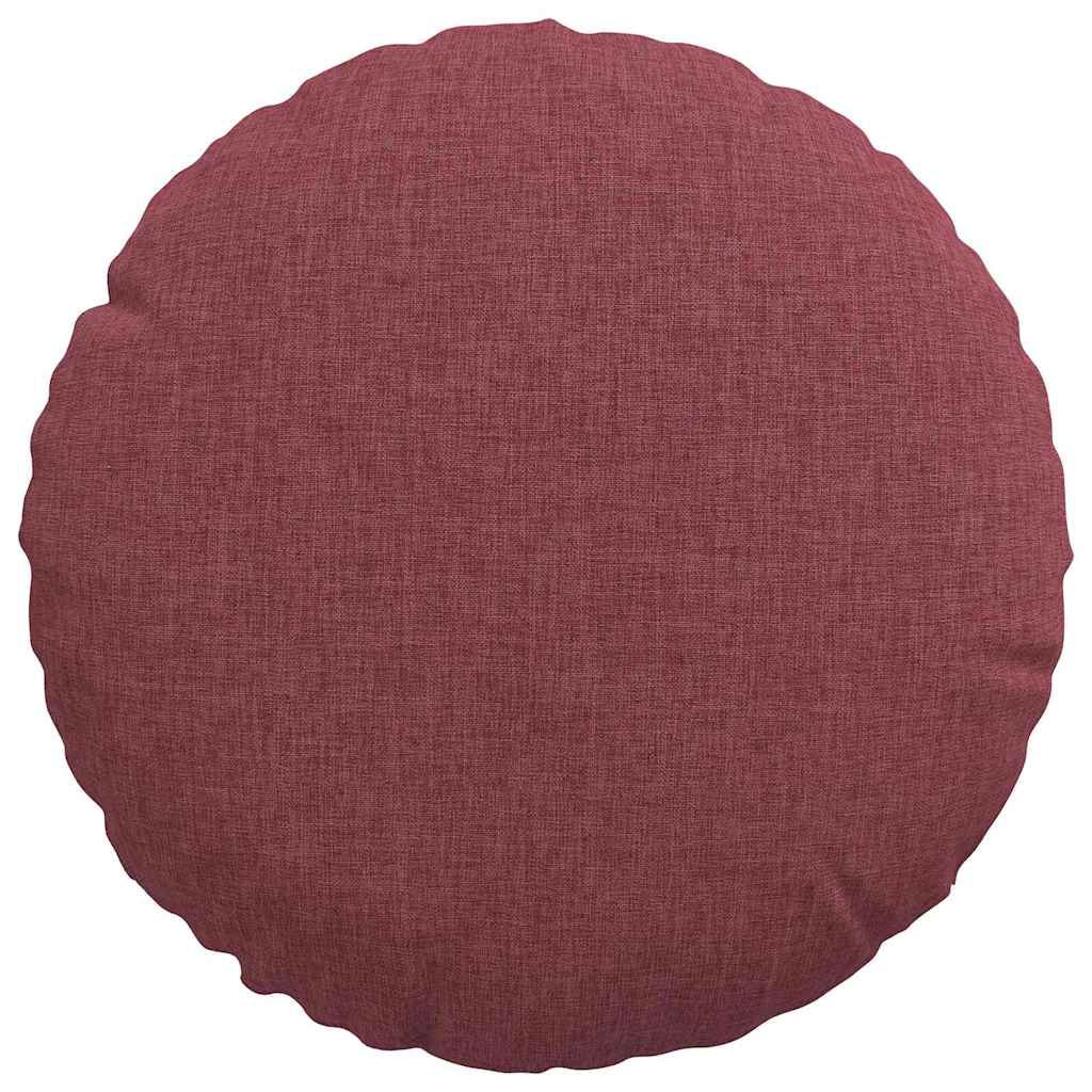 Cuscini per Seduta 2 pcs Rosso Vino Ø30 x 13 cm Tessuto 42014086