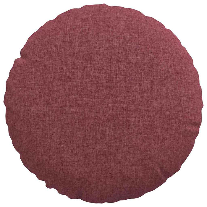 Cuscini per Seduta 2 pcs Rosso Vino Ø30 x 13 cm Tessuto 42014086