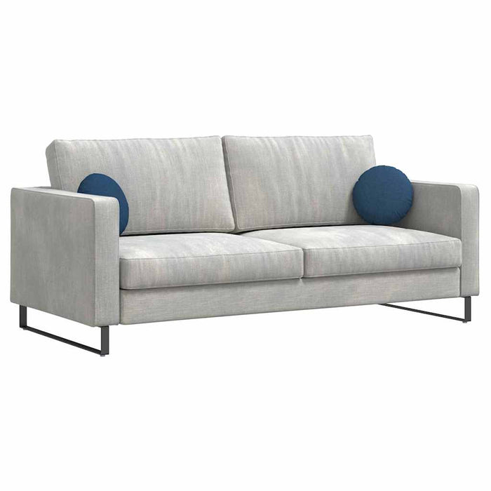 Cuscini per Seduta 2 pcs Blu Ø30 x 13 cm Tessuto 42014091