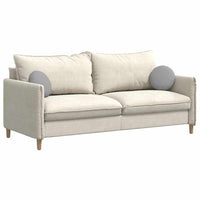 Cuscini per Seduta 2 pcs Grigio Nuvola Ø30 x 13 cm Tessuto 42014096