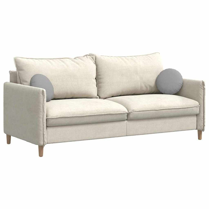 Cuscini per Seduta 2 pcs Grigio Nuvola Ø30 x 13 cm Tessuto 42014096