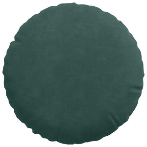Cuscini per Seduta 2 pcs Verde Scuro Ø 40 x 13 cm Velluto 42014102