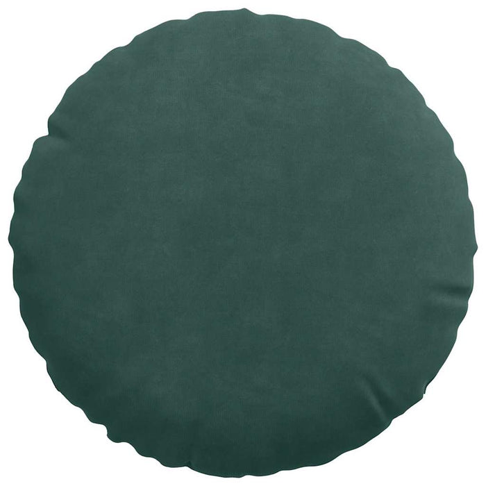 Cuscini per Seduta 2 pcs Verde Scuro Ø 40 x 13 cm Velluto 42014102