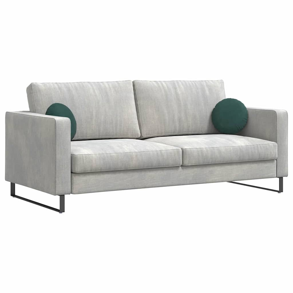 Cuscini per Seduta 2 pcs Verde Scuro Ø 40 x 13 cm Velluto 42014102