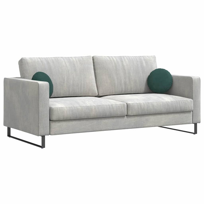 Cuscini per Seduta 2 pcs Verde Scuro Ø 40 x 13 cm Velluto 42014102