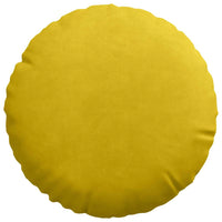 Cuscini per Seduta 2 pcs Giallo Ø 40 x 13 cm Velluto 42014107