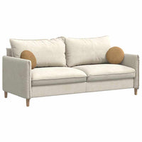 Cuscini per Seduta 2 pcs Marrone Ø 40 x 13 cm Velluto 42014108