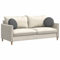 Cuscini per Seduta 2 pcs Grigio scuro Ø40 x 13 cm Tessuto 42014121