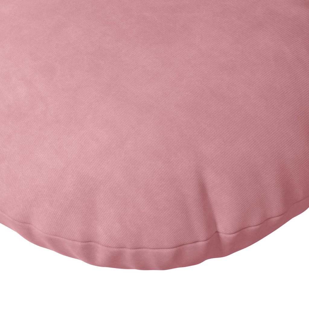 Cuscini per Seduta 2 pcs Rosa Ø 40 x 13 cm Velluto 42014141