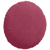 Cuscini per Seduta 2 pcs Rosso Vino Ø 40 x 13 cm Velluto 42014142