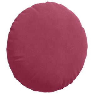Cuscini per Seduta 2 pcs Rosso Vino Ø 40 x 13 cm Velluto 42014142