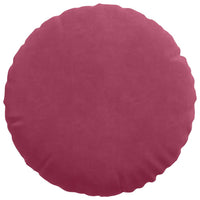 Cuscini per Seduta 2 pcs Rosso Vino Ø 40 x 13 cm Velluto 42014142