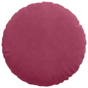 Cuscini per Seduta 2 pcs Rosso Vino Ø 40 x 13 cm Velluto 42014142
