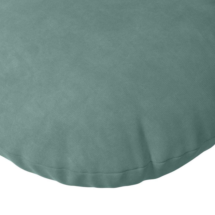 Cuscini per Seduta 2 pcs Verde Mare Ø 40 x 13 cm Velluto 42014147