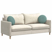 Cuscini per Seduta 2 pcs Verde Mare Ø 40 x 13 cm Velluto 42014147