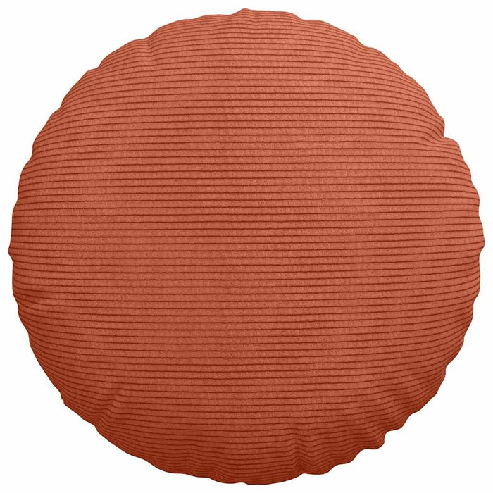 Cuscini per Seduta 2 pcs Rosso Arancio Ø 40 cm Tessuto in Cords 42014156