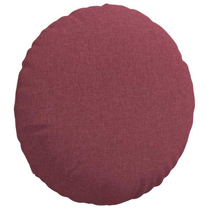 Cuscini per Seduta 2 pcs Rosso Vino Ø50 x 19 cm Tessuto 42014160