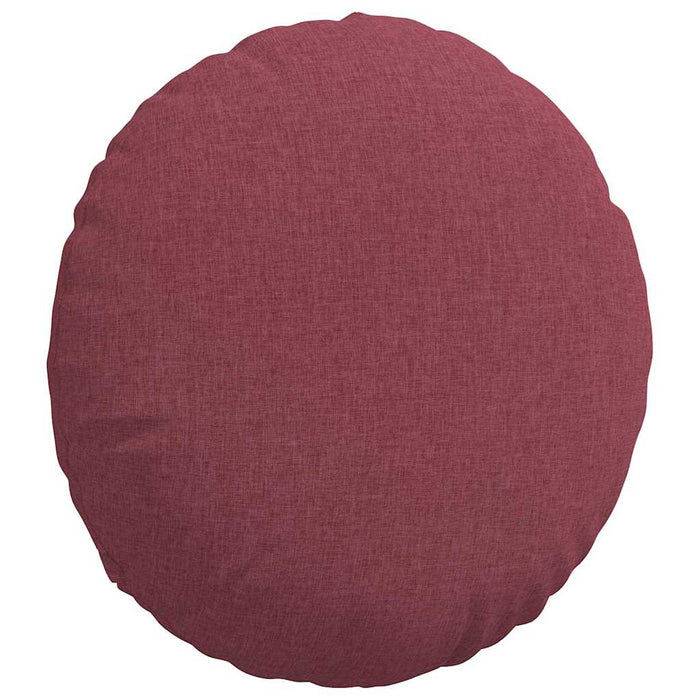 Cuscini per Seduta 2 pcs Rosso Vino Ø50 x 19 cm Tessuto 42014160