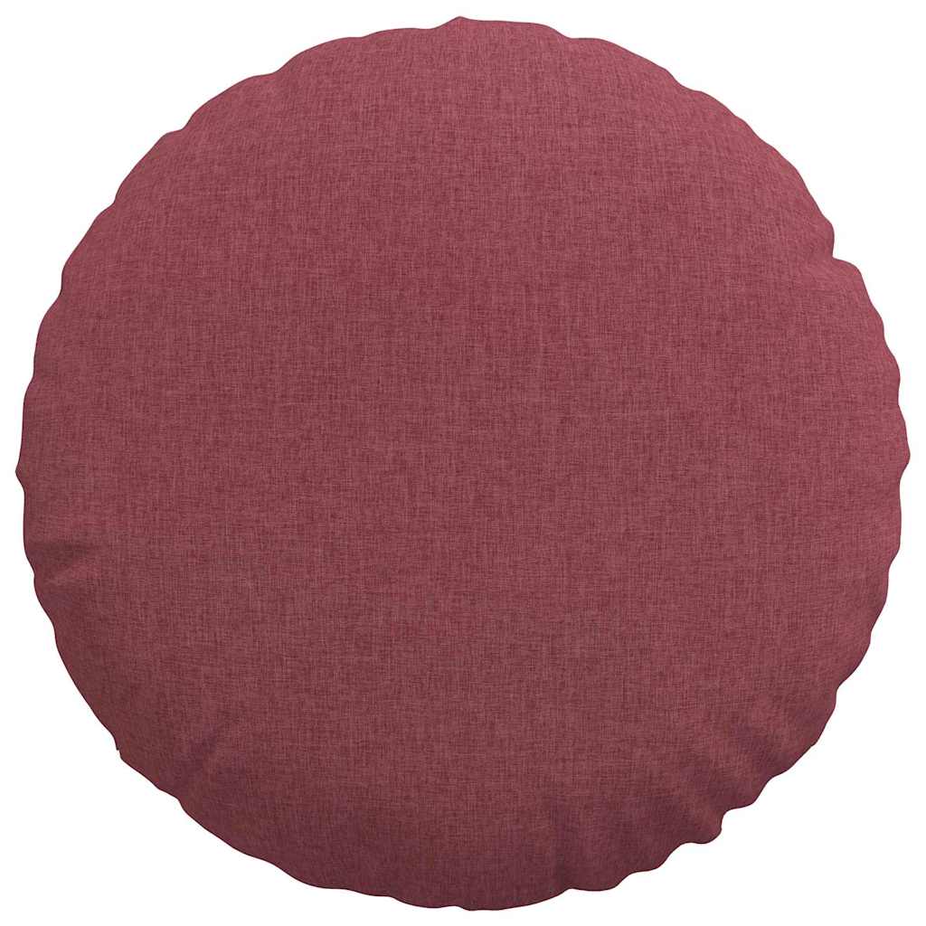 Cuscini per Seduta 2 pcs Rosso Vino Ø50 x 19 cm Tessuto 42014160