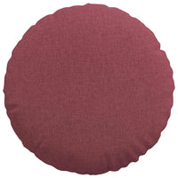Cuscini per Seduta 2 pcs Rosso Vino Ø50 x 19 cm Tessuto 42014160