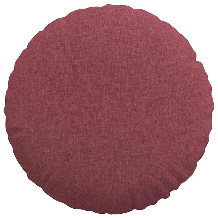 Cuscini per Seduta 2 pcs Rosso Vino Ø50 x 19 cm Tessuto 42014160