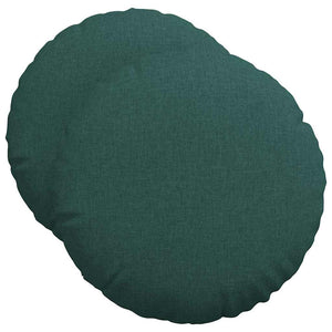 Cuscini per Seduta 2 pcs Verde Scuro Ø50 x 19 cm Tessuto 42014162