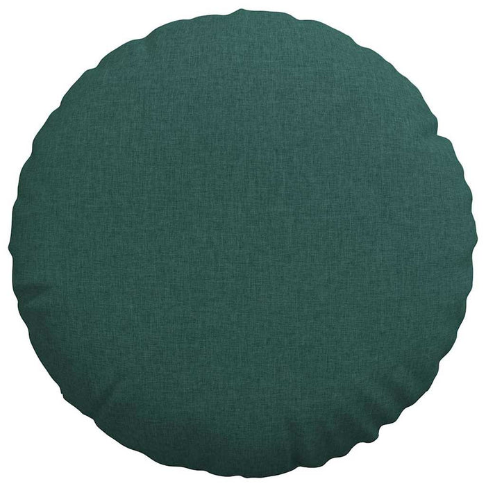 Cuscini per Seduta 2 pcs Verde Scuro Ø50 x 19 cm Tessuto 42014162