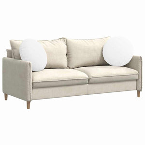 Cuscini per Seduta 2 pcs Bianco Ø50 x 19 cm Tessuto 42014168