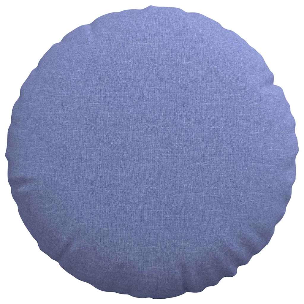 Cuscini per Seduta 2 pcs Blu jeans Ø50 x 19 cm Tessuto 42014171