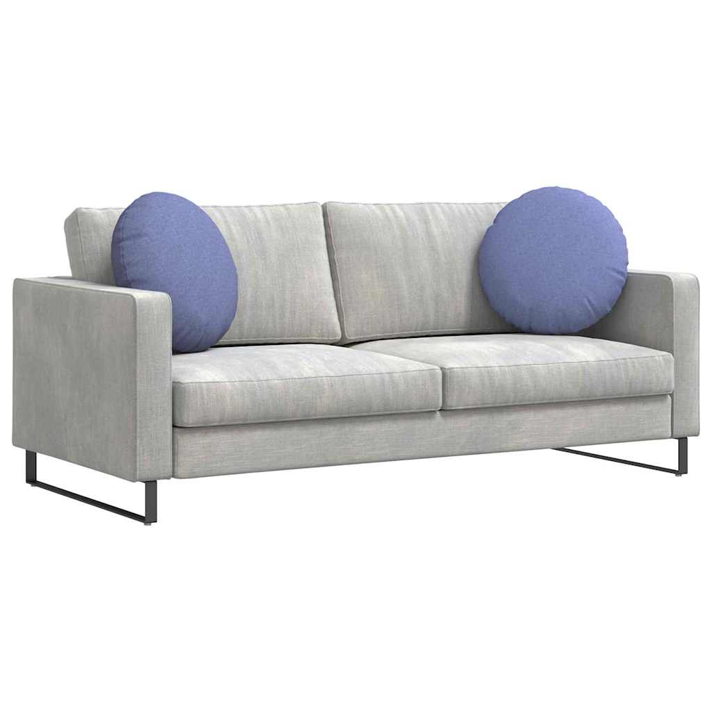 Cuscini per Seduta 2 pcs Blu jeans Ø50 x 19 cm Tessuto 42014171