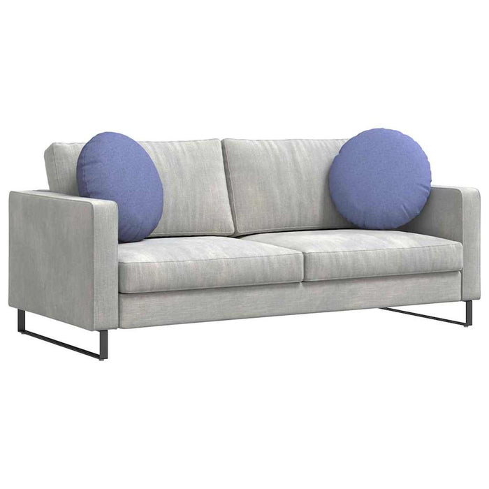 Cuscini per Seduta 2 pcs Blu jeans Ø50 x 19 cm Tessuto 42014171