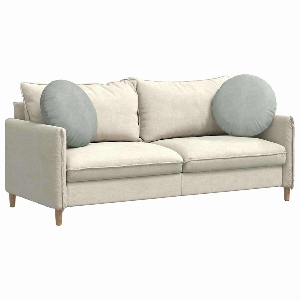 Cuscini per Seduta 2 pcs Grigio chiaro Ø 40 x 13 cm Velluto 42014174