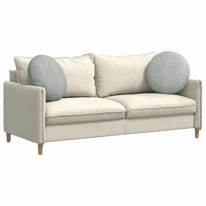 Cuscini per Seduta 2 pcs Grigio chiaro Ø 40 x 13 cm Velluto 42014174