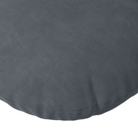 Cuscini per Seduta 2 pcs Grigio scuro Ø 40 x 13 cm Velluto 42014175