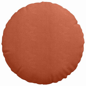 Cuscini per Seduta 2 pcs Rosso Arancio Ø 50 cm Tessuto in Cords 42014193