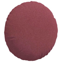 Cuscini per Seduta 2 pcs Rosso Vino Ø60 x 21 cm Tessuto 42014197
