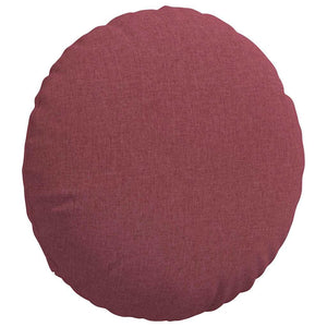 Cuscini per Seduta 2 pcs Rosso Vino Ø60 x 21 cm Tessuto 42014197
