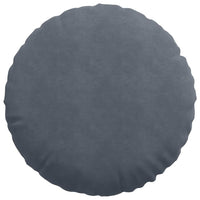 Cuscini per Seduta 2 pcs Grigio scuro Ø 40 x 13 cm Velluto 42014212