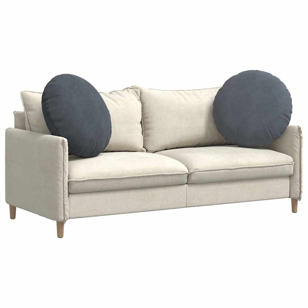 Cuscini per Seduta 2 pcs Grigio scuro Ø 40 x 13 cm Velluto 42014212