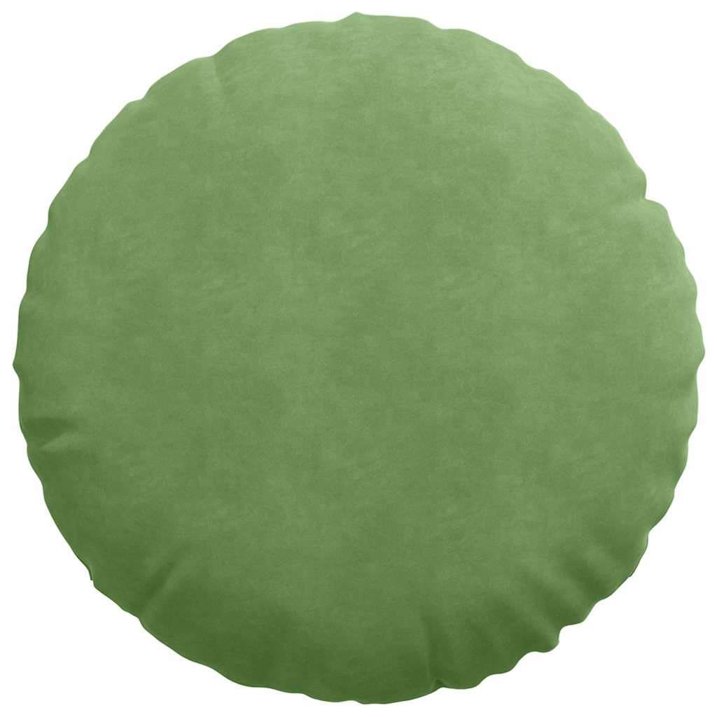 Cuscini per Seduta 2 pcs Verde chiaro Ø 40 x 13 cm Velluto 42014214