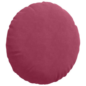 Cuscini per Seduta 2 pcs Rosso Vino Ø 40 x 13 cm Velluto 42014216