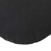 Cuscini per Seduta 2 pcs Nero Ø 40 x 13 cm Velluto 42014217