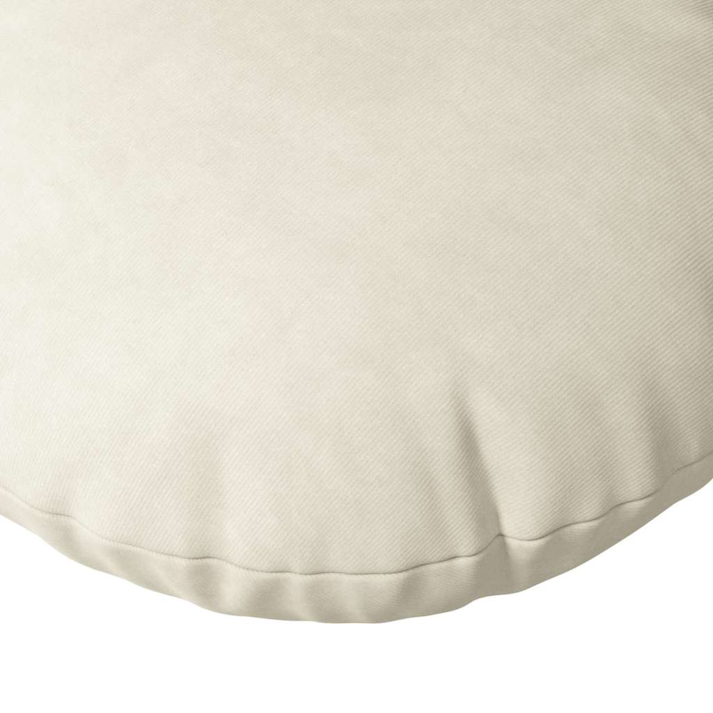 Cuscini per Seduta 2 pcs Crema Ø 40 x 13 cm Velluto 42014220