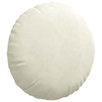 Cuscini per Seduta 2 pcs Crema Ø 40 x 13 cm Velluto 42014220