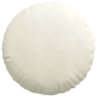 Cuscini per Seduta 2 pcs Crema Ø 40 x 13 cm Velluto 42014220