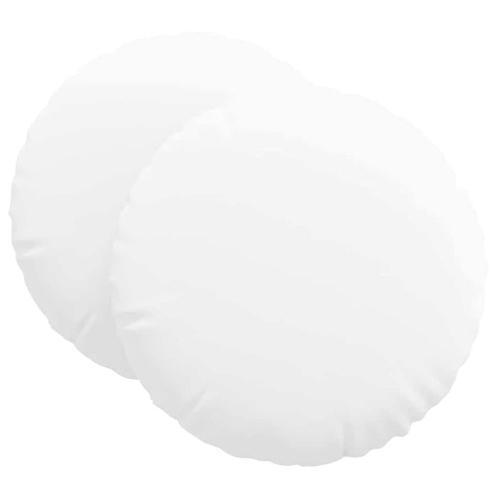 Cuscini per Seduta 2 pcs Bianco Ø80 x 29 cm Tessuto 42014242