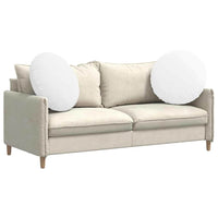 Cuscini per Seduta 2 pcs Bianco Ø80 x 29 cm Tessuto 42014242